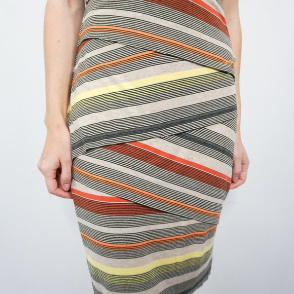 BAILEY 44 Mixed Stripe Bodycon Sleeveless Dress - Picture 6 of 7